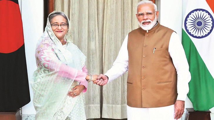 মোদিকে শেখ হাসিনার ধন্যবাদ