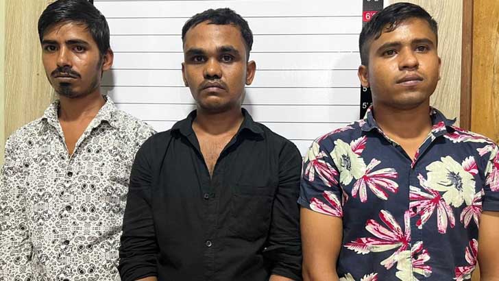 উত্তরায় চোর চক্রের তিন সদস্যকে গ্রেফতার করেছে পুলিশ