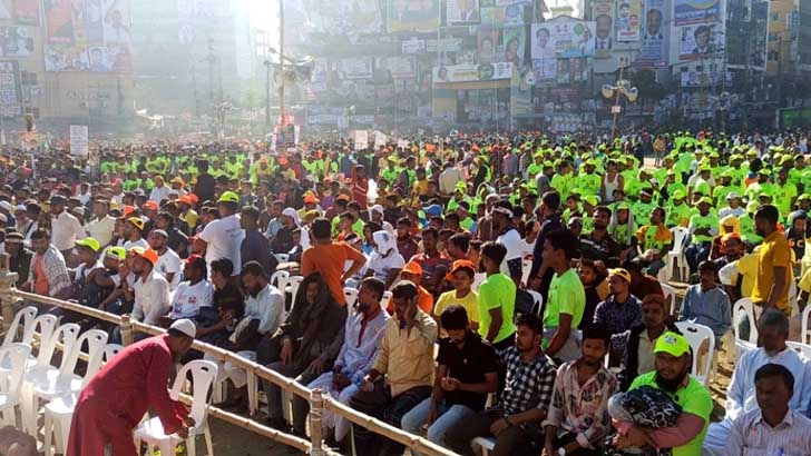 কুমিল্লায় এক ঘণ্টা আগেই বিএনপির গণসমাবেশ শুরু