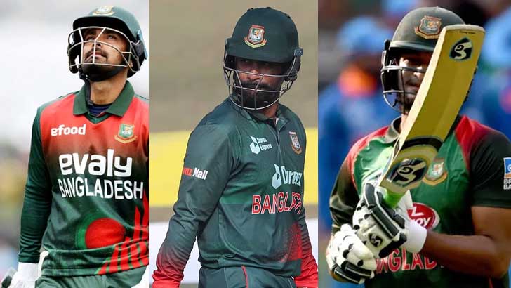 ৫২ রানে সাজঘরে সেরা তিন তারকা