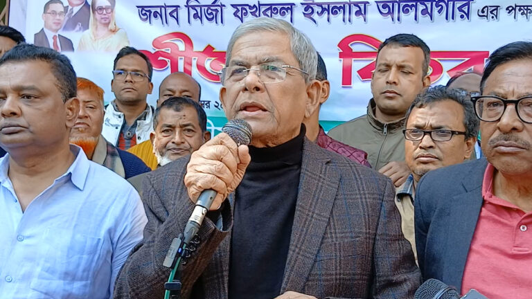 গণহত্যার সাথে যারা জড়িত ও সন্ত্রাসবাদ করেছে তাদেরকে বিএনপিতে নেয়া হবেনা: মির্জা ফখরুল