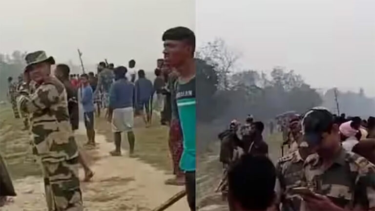 চাঁপাই নবাবগঞ্জের শিবগঞ্জ সীমান্তে বিজিবি ও বিএসএফের মধ্যে উত্তেজনা