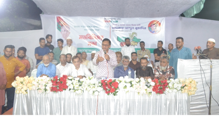 বিএনপি জনগণের অধিকার, ন্যায়বিচার ও উন্নয়নের প্রতীক:খন্দকার আব্দুল মুক্তাদির