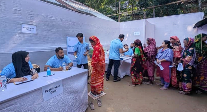 সিলেটের লাক্কাতুরায় অসহায় ও সুবিধাবঞ্চিতদের মাঝে বিনামূল্যে স্বাস্থ্য পরামর্শ ও সেবা প্রদান