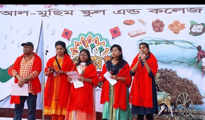 পিঠা উৎসবে মুক্তাক্ষরের আবৃত্তি পরিবেশন