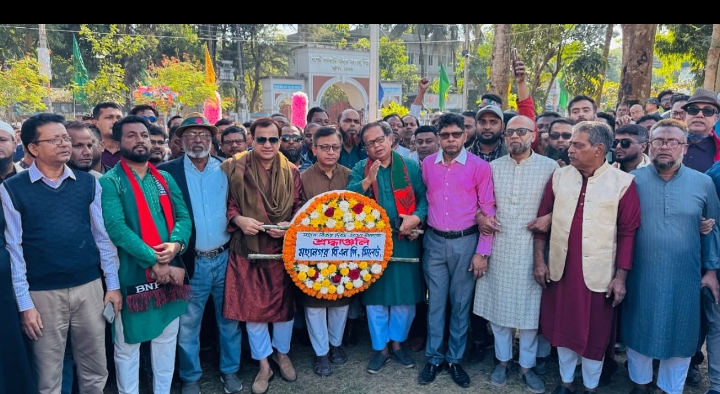 মহান বিজয় দিবসে বীর শহীদদের শ্রদ্ধা নিবেদন কালে খন্দকার মুক্তাদির মুক্তিযুদ্ধ ও শহীদ জিয়া একই সূত্রে গাঁথা