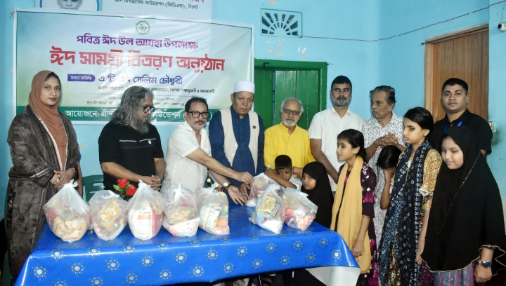 প্রতিবন্ধী শিক্ষার্থীদের মধ্যে গ্রীণ ডিসএ্যাবল্ড ফাউন্ডেশনের ঈদ উপহার সামগ্রী বিতরণ