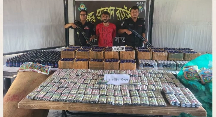 শ্যামনগরে মাদকদ্রব্যসহ এক যুবক আটক করে র‍্যাব
