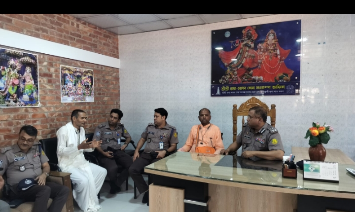 রথযাত্রা উপলক্ষে ইসকন সিলেটে প্রশাসনের প্রস্তুতি