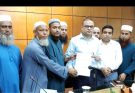 সিলেটের নবনিযুক্ত জেলা প্রশাসকের সাথে ইমাম-মুয়াজ্জিন কল্যাণ পরিষদের নেতৃবৃন্দের মতবিনিময়